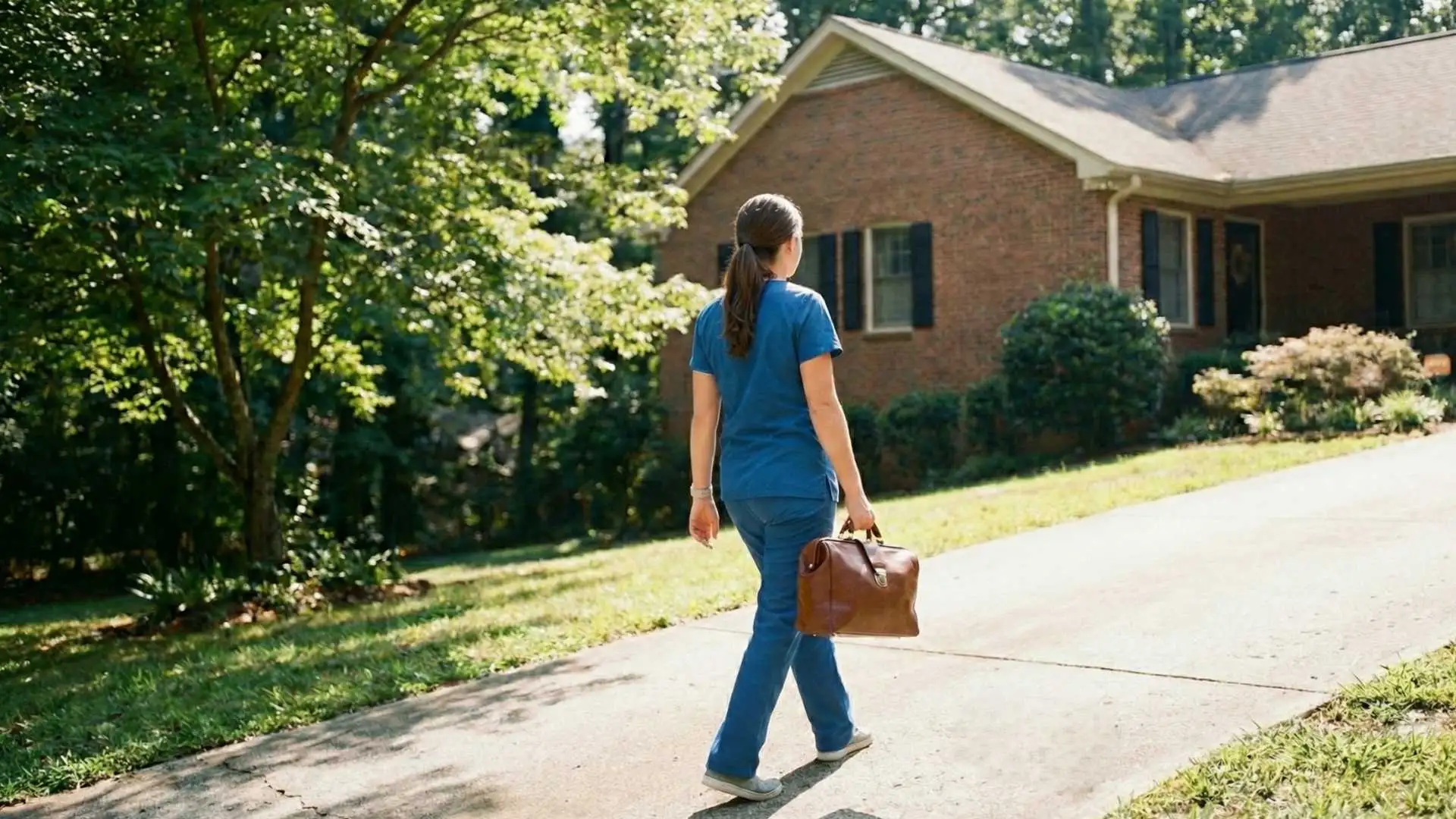 VELA Wound Care nurse practitioner arriving for a mobile home visit in Southwest Florida.
